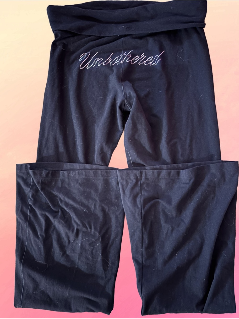 VICTORIAS SECRET PINK FOLDOVER FLARES